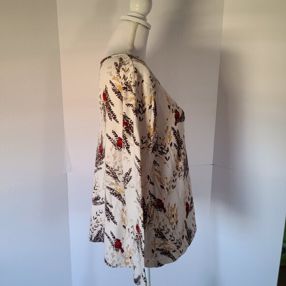 CROFT AND BARROWS CLASSIC TEE WITH CARDINAL DESIGN SIZE XL IN IVORY AND RED - Picture 3 of 7